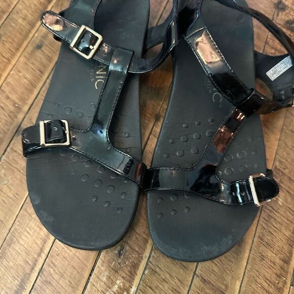 Vionic black Adrian arch support strappy sandals size 8 - Picture 3 of 6